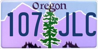 OR license plate 107JLC