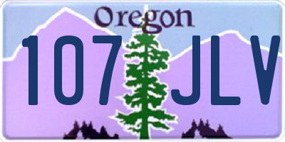 OR license plate 107JLV