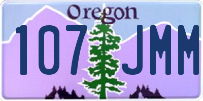OR license plate 107JMM