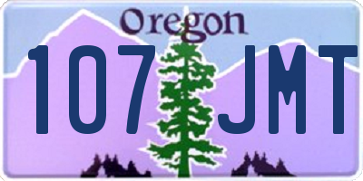 OR license plate 107JMT