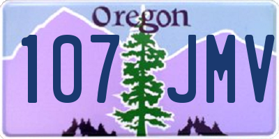 OR license plate 107JMV
