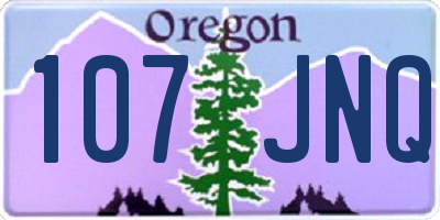 OR license plate 107JNQ