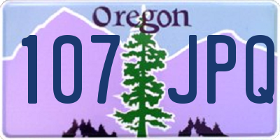 OR license plate 107JPQ