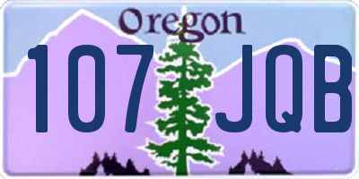 OR license plate 107JQB