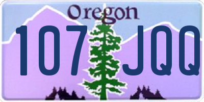 OR license plate 107JQQ