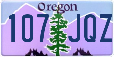 OR license plate 107JQZ