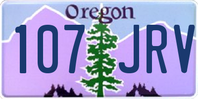 OR license plate 107JRV
