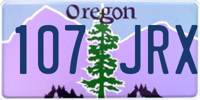 OR license plate 107JRX