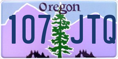 OR license plate 107JTQ