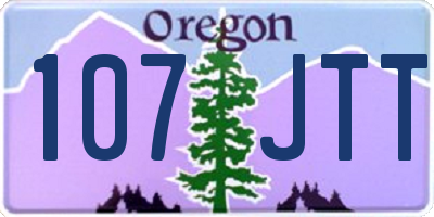 OR license plate 107JTT