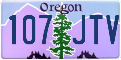 OR license plate 107JTV