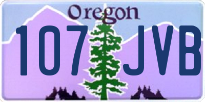 OR license plate 107JVB