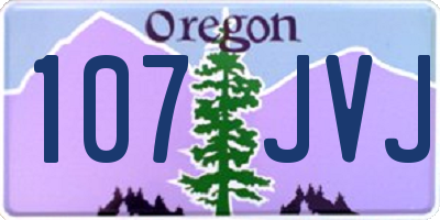 OR license plate 107JVJ