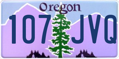 OR license plate 107JVQ