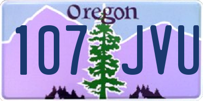 OR license plate 107JVU