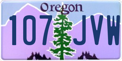 OR license plate 107JVW