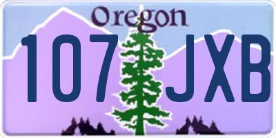 OR license plate 107JXB