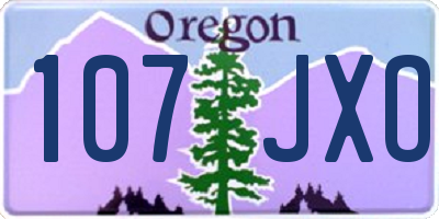 OR license plate 107JXO
