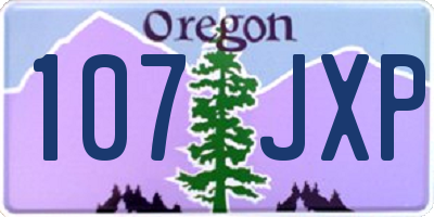 OR license plate 107JXP