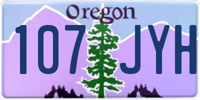 OR license plate 107JYH