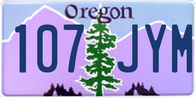 OR license plate 107JYM