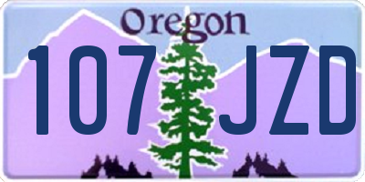 OR license plate 107JZD