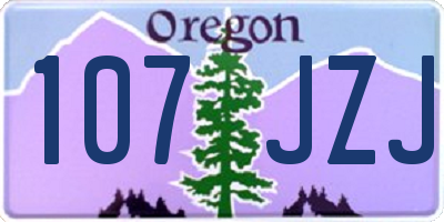 OR license plate 107JZJ