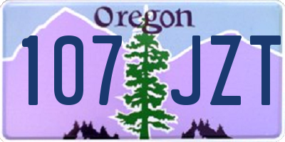 OR license plate 107JZT