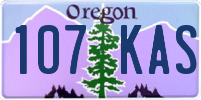 OR license plate 107KAS