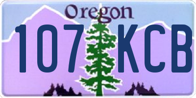 OR license plate 107KCB