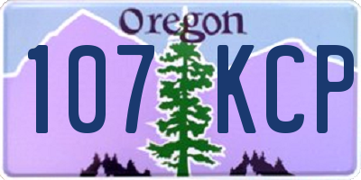 OR license plate 107KCP