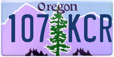 OR license plate 107KCR