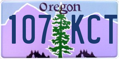 OR license plate 107KCT