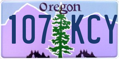 OR license plate 107KCY