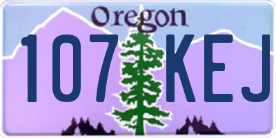 OR license plate 107KEJ
