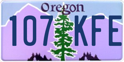 OR license plate 107KFE