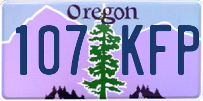 OR license plate 107KFP