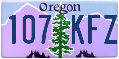 OR license plate 107KFZ