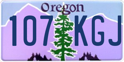 OR license plate 107KGJ