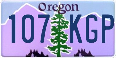 OR license plate 107KGP