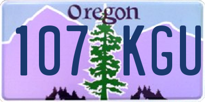 OR license plate 107KGU