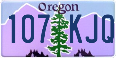 OR license plate 107KJQ