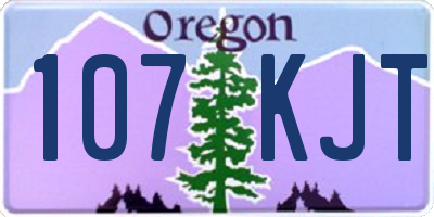 OR license plate 107KJT