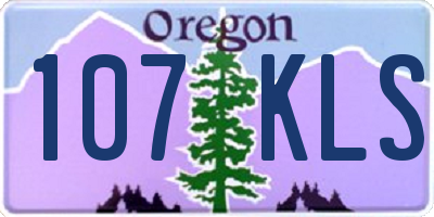 OR license plate 107KLS