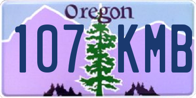 OR license plate 107KMB