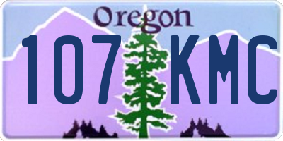 OR license plate 107KMC