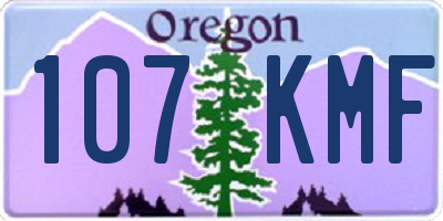 OR license plate 107KMF