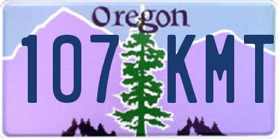 OR license plate 107KMT