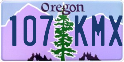 OR license plate 107KMX
