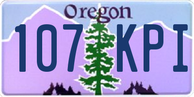 OR license plate 107KPI